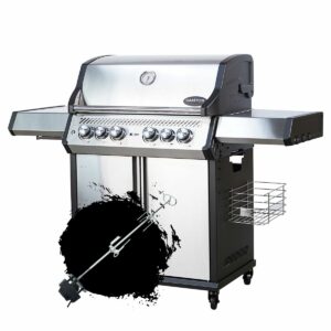 Santos S-418 Pro Edelstahl / Seiten- & Heckbrenner, inkl. Drehspieß